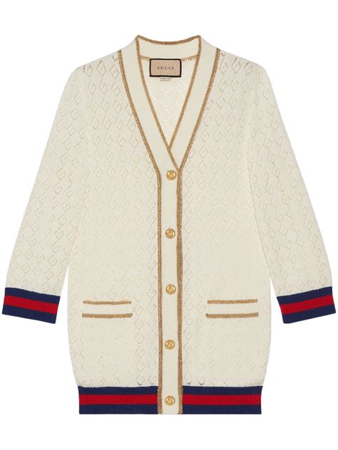 gucci cardigan orange|Gucci web cardigan.